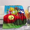 1PC Custom Name Babblarna Patterned Flannel Blanket Suitable For All Seasons for Home Decor Warmth and Comfort Gifts Holiday Present