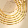 Vnox Stainless Steel Flat Snake Chain Necklaces, Gold Plated Stacked Collar For Women, Waterproof Jewelry Accessories