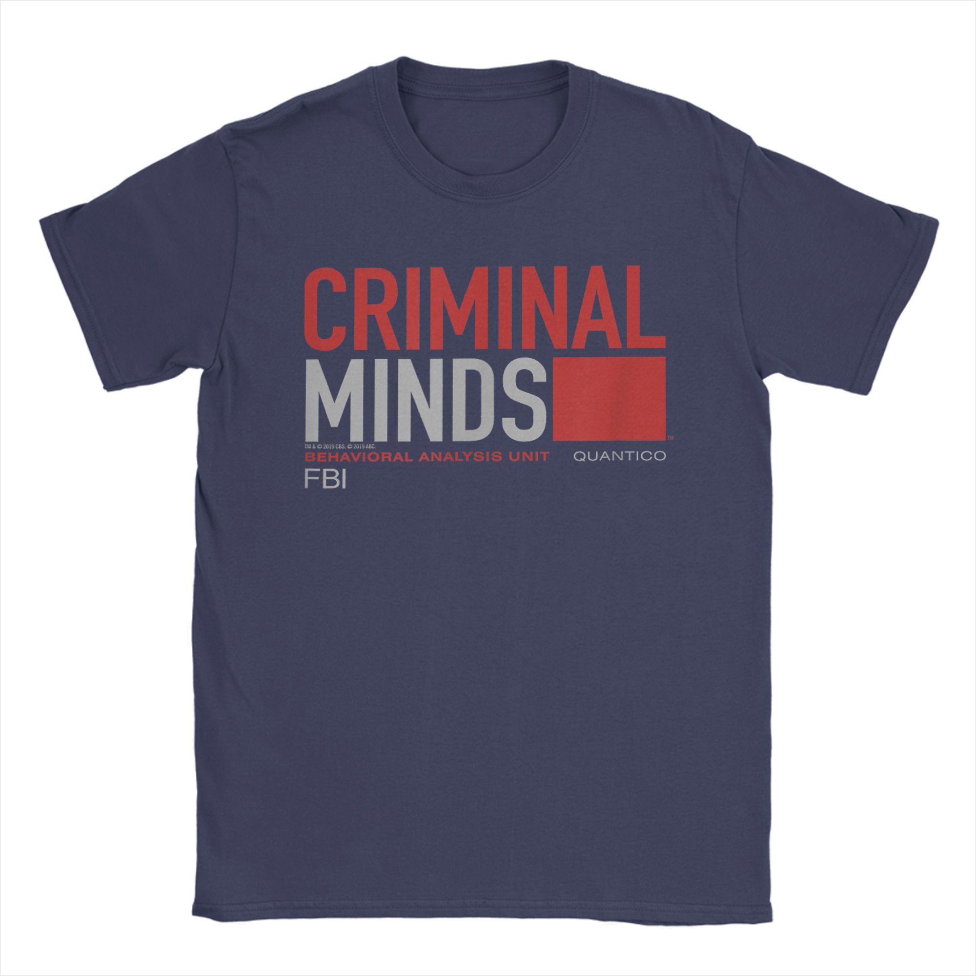 

Mens Criminal Minds BAU Quantico T Shirt TV Show Pure Cotton Merch Novelty Short Sleeve Round Collar Tees Adult TShirts 4XL