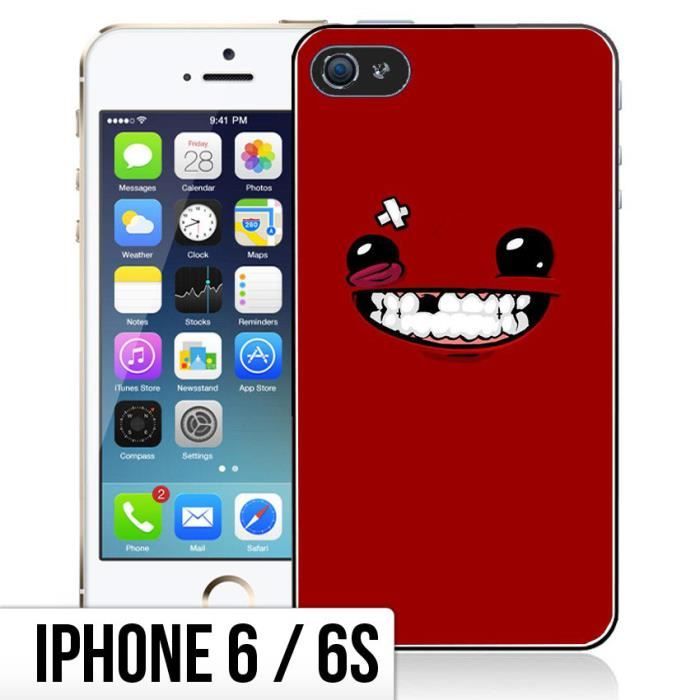 Coque iPhone 6-6S Super Meat Boy