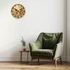 2D Artistic Wall Clock for Living Room And Bedroom, Silent, Analog, Decorative Butterfly Motif, Home