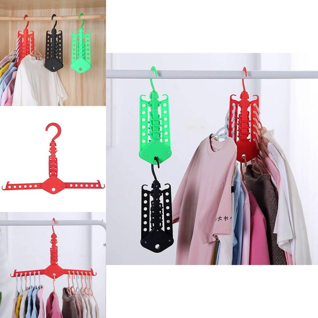 Creative Magic Color Clothes Hanger With Multifunction Design For Home Storage