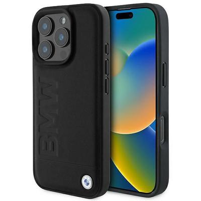 BMW Bmhcp16Lsllbk Iphone 16 Pro 6.3Czarny/Black Hardcase Leather Hot Stamp