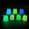 Set of 20 Glowing In the Dark Resin Miniature Frogs Figurines Various Colors for DIY Crafts and Party Decorations