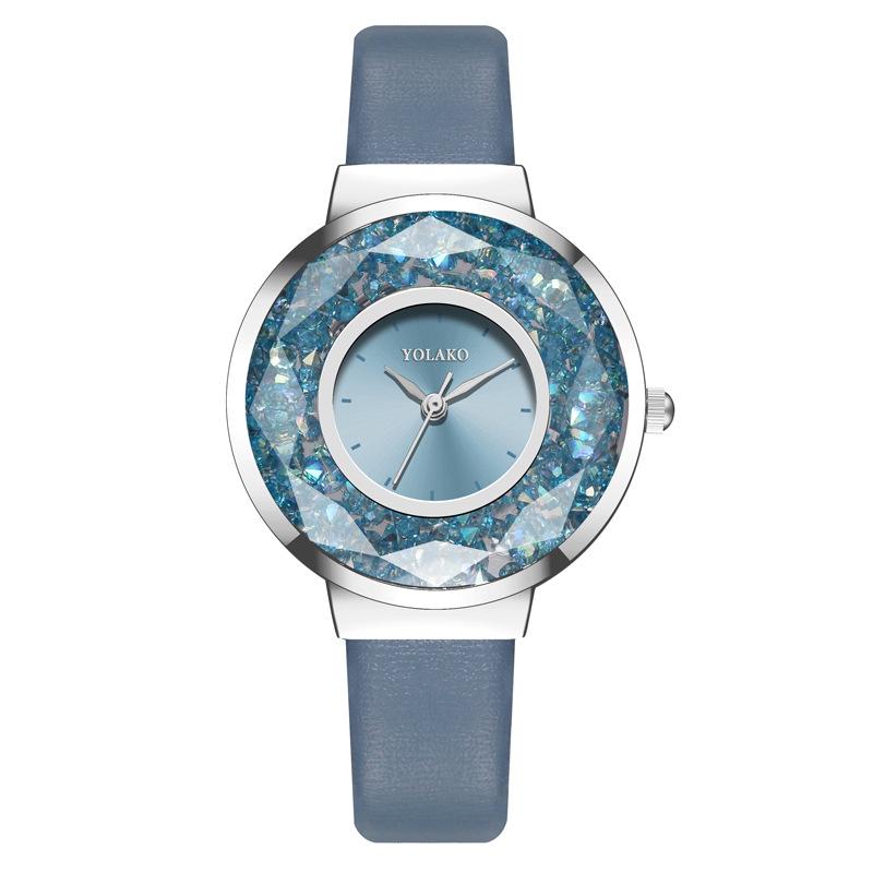 

Женские часы JYL Модные Цифровые с Пледом и Кожаным Ремешком Blue чай зеленый