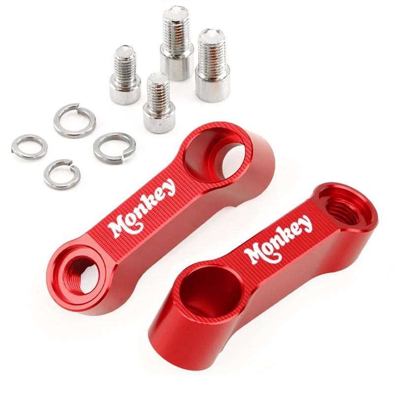 2 Stück Motorradzubehör Aluminium Spiegel Erhöhungs-Verlängerungshalter Rückspiegel Verlängern Für Honda Monkey Z125 Z120 z 125