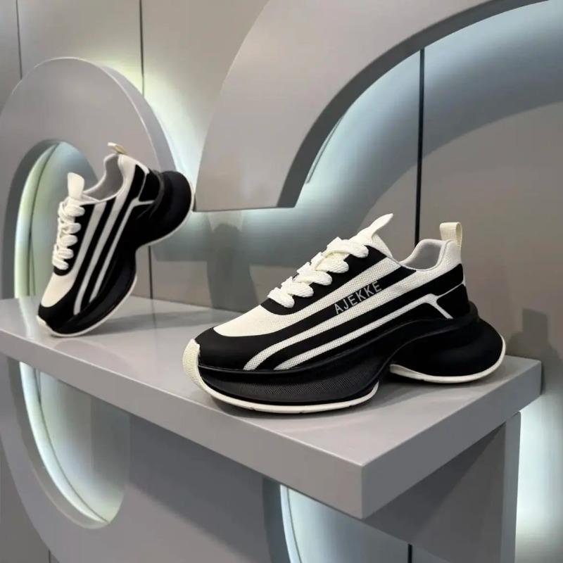 Herren klobige Sneaker Mode dicke Sohle Freizeitschuhe