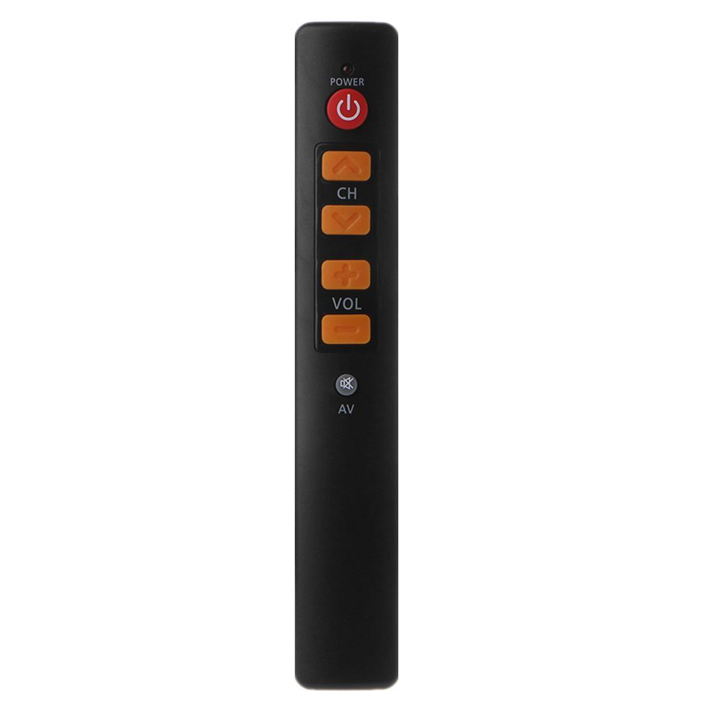 Black 6-key Pure Learning Remote Control for TV STB DVD DVB HIFI TV Amplifier Player Set-top Box Remote Controller