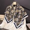 90cm Brand Square Scarf Women Fashion Paisley Twill Silk Scarf Shawl Hijab Lady Luxury Bandana Foulard Neckerchief Head Scarf