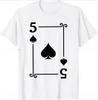 Playing Cards Costume Acekqj1098765432 Diamonds Card Poker Tshirt Unisex Summer Streetwear Tops Camiseta