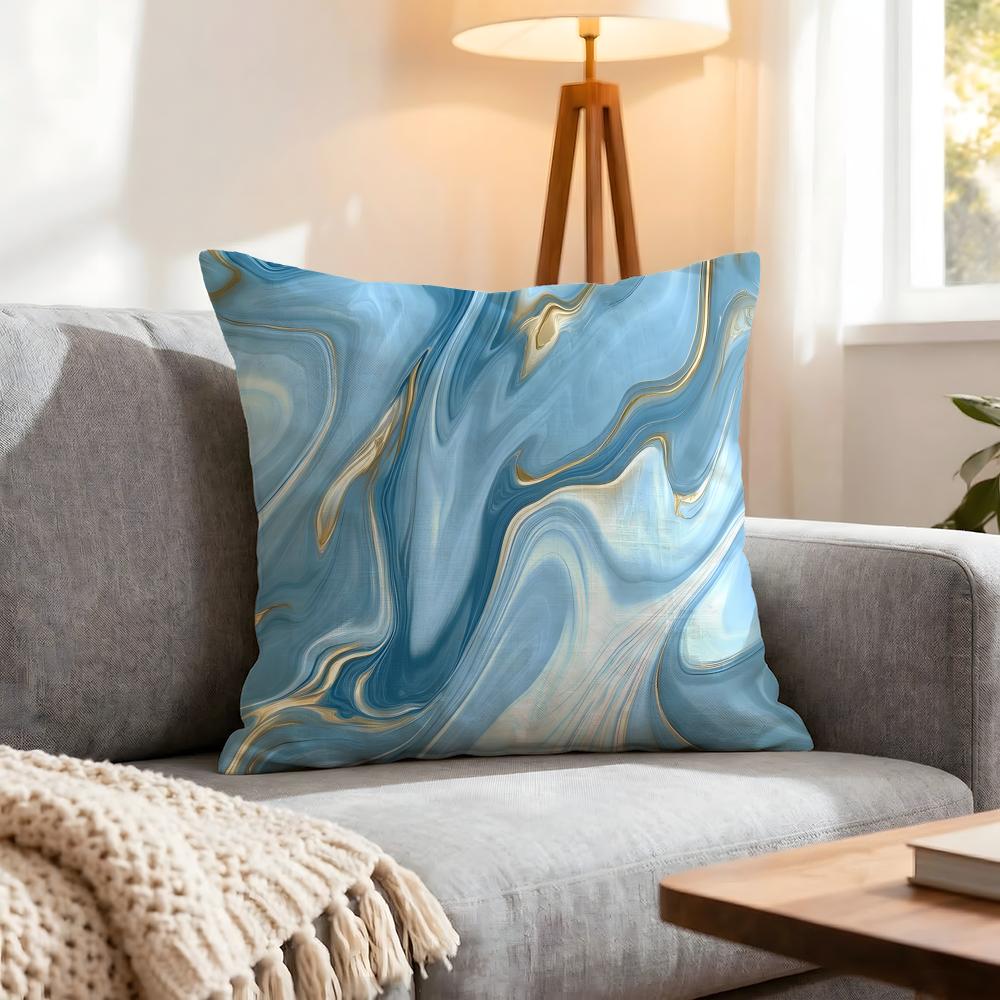 Pattern Simple White Marble Cushion Cover 1Pcs Decorative Covers Soft Cushion Case For Sofa Couch Decor 40X40 45X45 Pillowcases