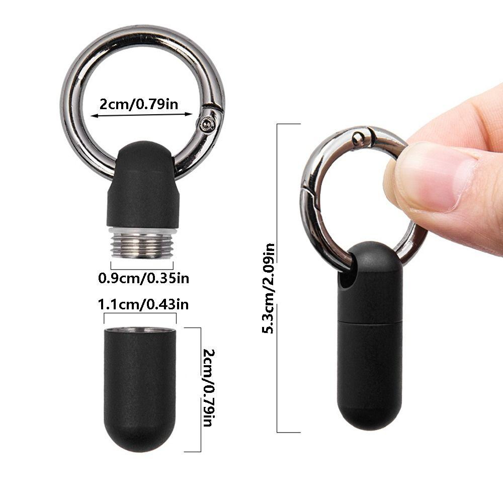 Sealed Design Keychain Pill Case Waterproof Portable Pill Organizer Outdoor Activities