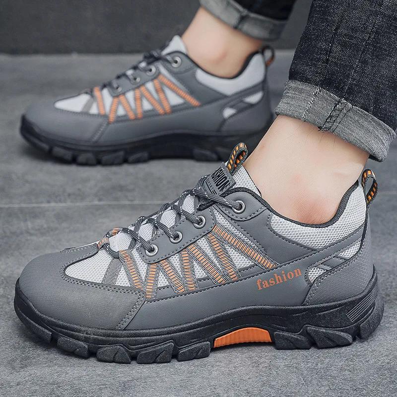 Fashion Spring New Outdoor Hiking Shoes, Fashionable Men's Sports and Leisure Shoes, Running Shoes, Travel Shoes for Men Zapatillas