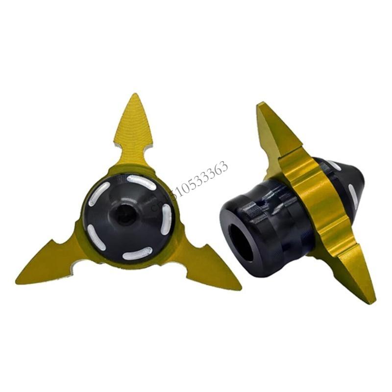 090E Motorcycle Fork Slider Cups High Impact Resistance Decorative Fork End Caps Pair for Urban & Road Ridings золотой