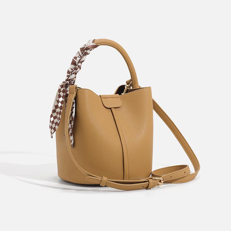 2025 Versatile Women's Fashion Scarf Bucket Handbag & Crossbody Bag