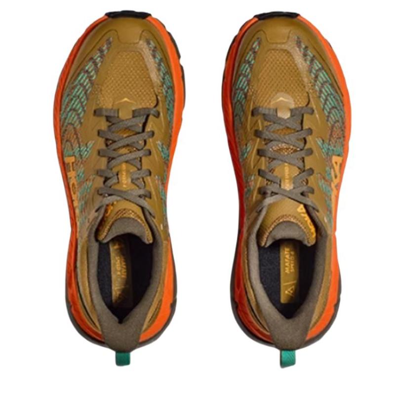 HOKA One One Mafate Speed 4 Protiskluzové Nízké Terénní Běžecké Boty Pánské Dýňové Tenisky 1129930-AQL