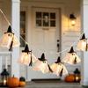 Photo Scene Halloween String Lights with Fabric Figures and Warm Light, Flexible Home Display Lighting for Party Styling, Shop Use, and Indoor