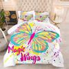 Digital Three-piece Set of Home Textile Products Butterfly Quilt Printing Bedding Quilt Cover