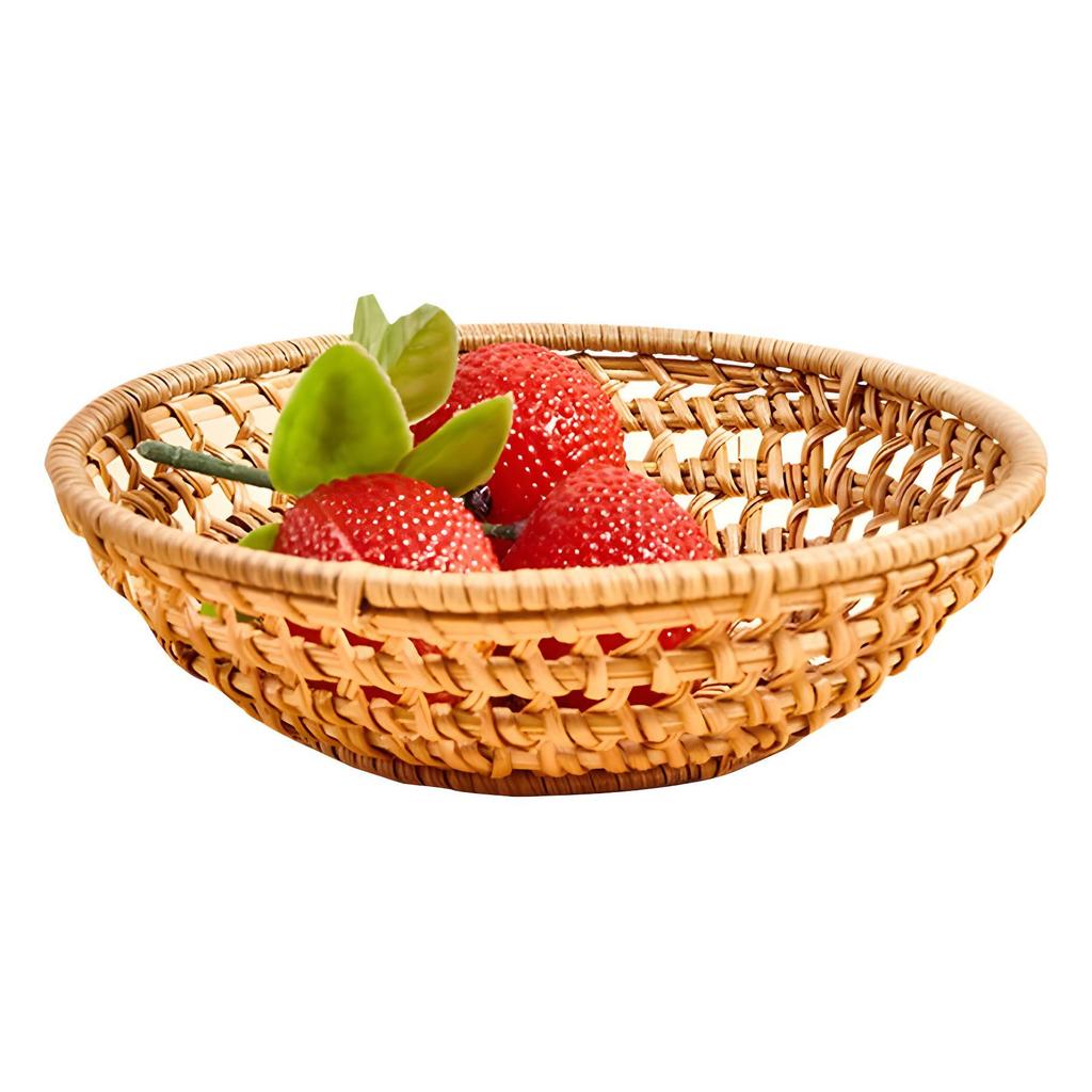 Vietnam Autumn Woven Storage Basket: Tea Strainer, Fruit Tray, Snack Basket for Dried Fruit.