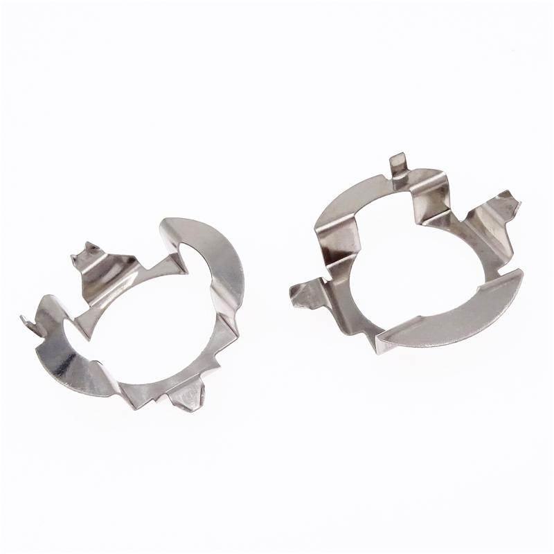 For Mercedes-Benz E Class ML350 Car Headlight Bulb Holder Adapter H7 LED Lamp Metal Retainer Clips for VW Touareg Skoda