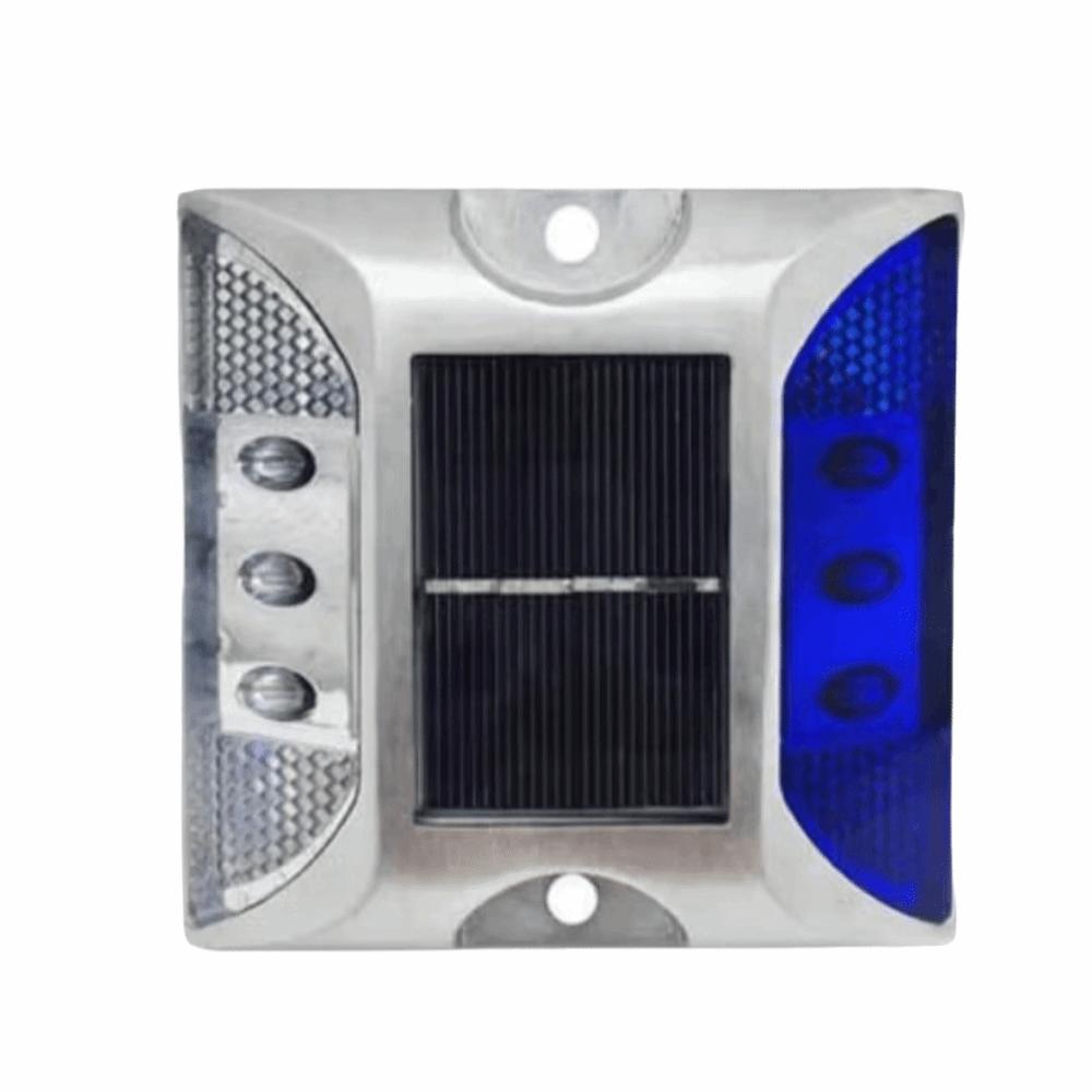 Solar Powered Solar Road Stud Light Outdoor Lighting Portable Traffic Marker Light Durable Square Shape LED Ground Light Highway