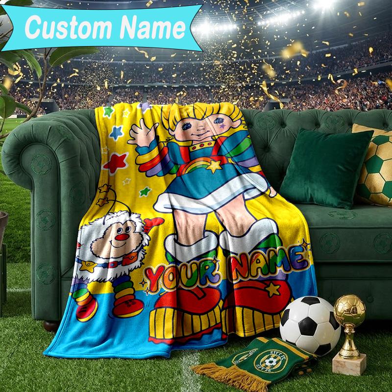 Custom Name Blanket Rainbow Adventure Blanket Bedding Blanket for Travel, Camping, Living Rooms, Offices, Sofas, Fan Christmas gift