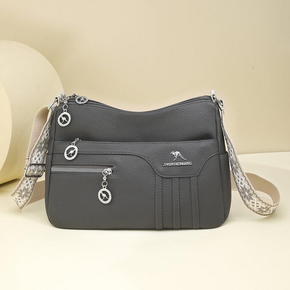Lightweight Large Capacity Faux Leather Multipurpose Storage Bag for Daily Use