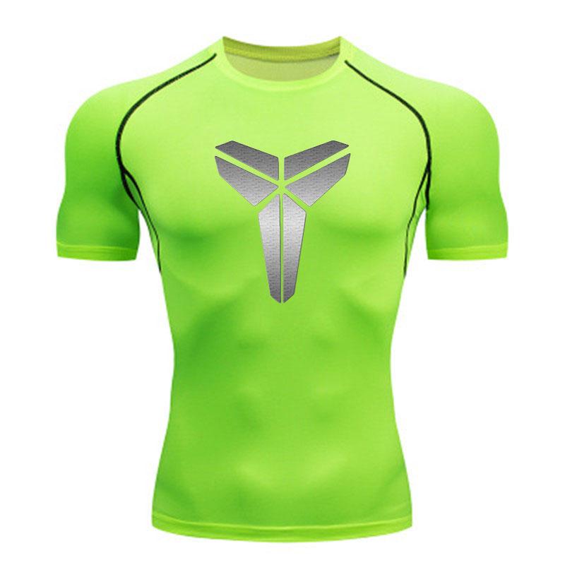 Men's Quick Dry Compression Workout T-Shirt Breathable Stret