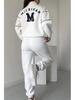 2024 Autumn/Winter Letter Sweatshirt & Long Pants Sport Set