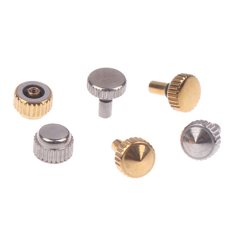 1/5Pcs 7009 8200 Watch Crown Head Ccrown Stainless Steel Watch Head Handle For 46941 46943 Movement Thick Tube Watch Accessories