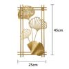 Wandbehang aus Schmiedeeisen, Ornament aus Metall, Ginkgoblatt, Wandanhänger für Wohnzimmer, Schlafzimmer, Pflanze, Palme, Ahornblätter, Heimdekoration