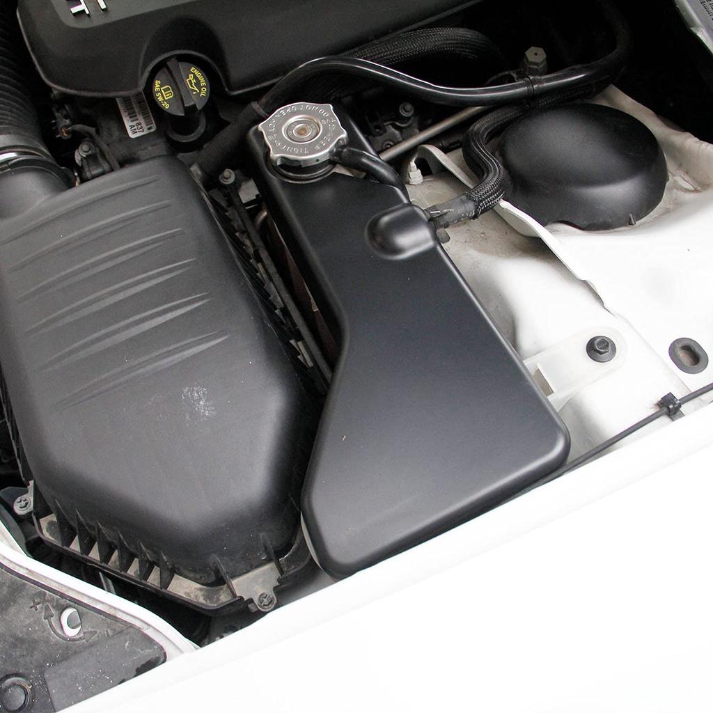 Crosselec Schwarz Matt Kühlmittelbehälter Abdeckung Zierleiste für Dodge Challenger Charger Chrysler 300/300c 2011-2021