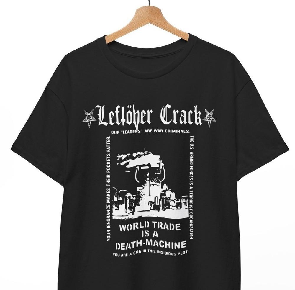 Футболка с надписью Leftover Crack, Subhumans, Crust Punk Citizen Victim World, Унисекс футболка XXXL