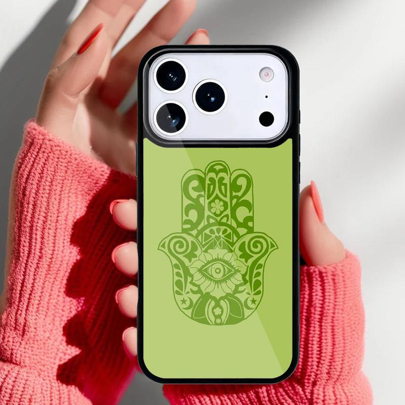 Hamsa Hand of Fatima Phone Case for iPhone 17 16 15 14 13 Pro Max Back Cover for 12 11 Pro Coque