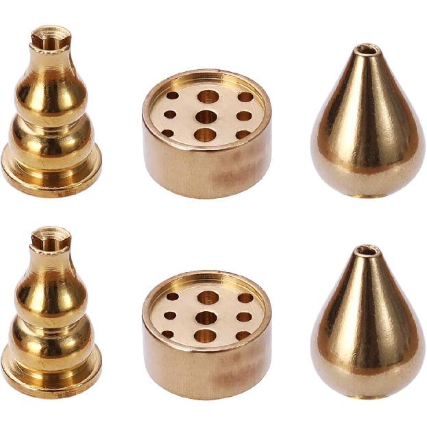 Miupoo Incense Holder, Coil Incense Burner, Incense Cone Burner, Incense Sticks Burner, 3 Styles Brass,6 Pieces