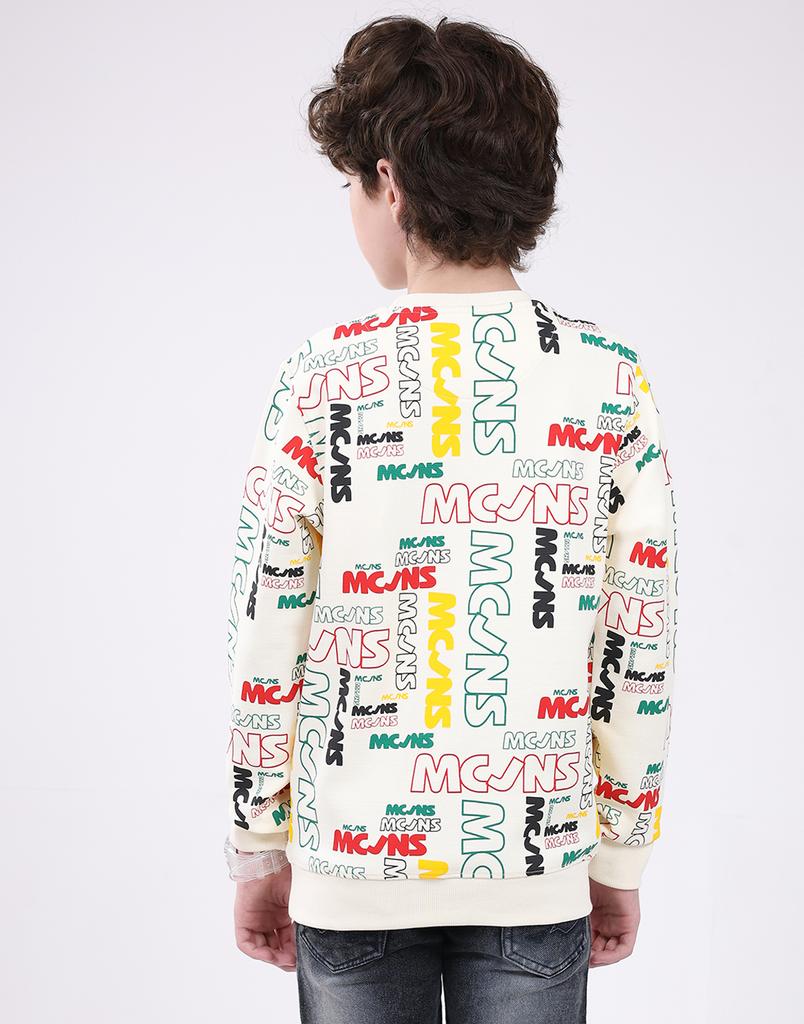 Monte Carlo Boy's Round Neck Full Sleeve Sweatshirt