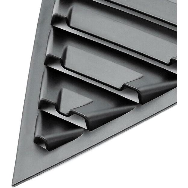 2Pcs Rear Side Vent Window Louvers Cover ABS Racing Style Scoop Trim for Toyota Corolla 2014 2015 2016 2017 2018