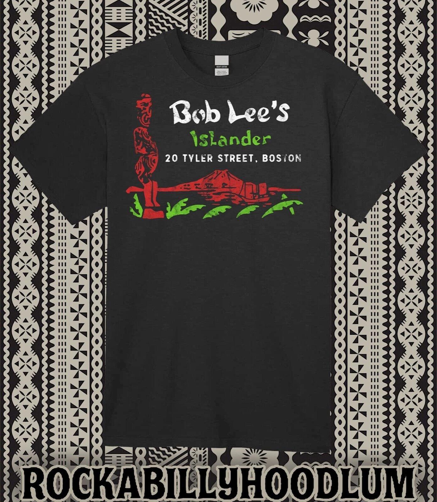 

Retro Tiki Art Tee T Shirt Polynesian Mug Rum Bob Lees Islander Boston MA 4XL