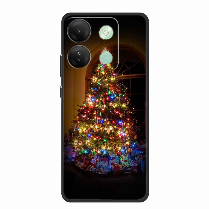 For Infinix Smart 7 HD Christmas Soft Case Silicone TPU Back Cover Phone Cases For Infinix Smart7 Plus X6516 Xmas New Etui Shell