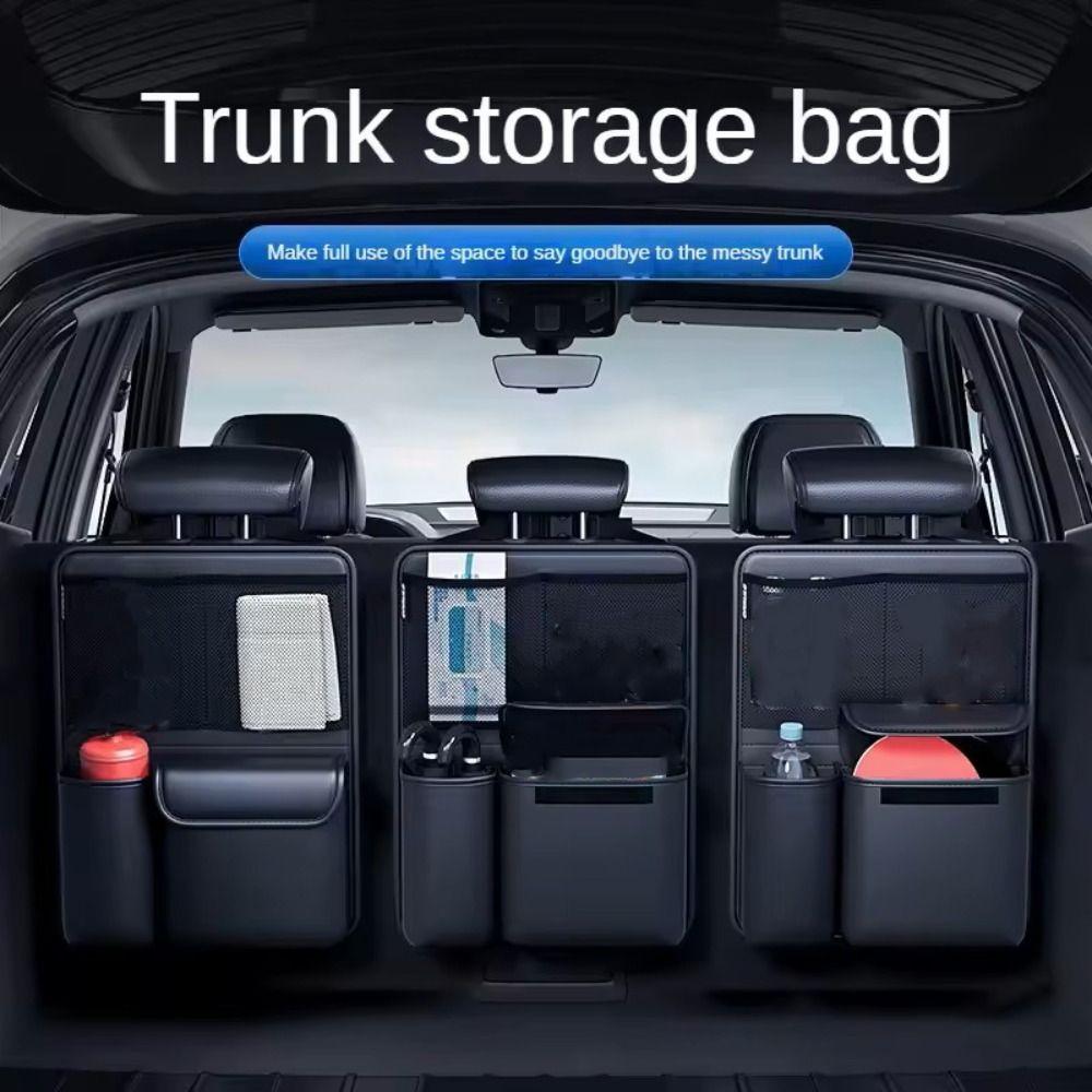 Multi-Pocket Backseat Storage Bag Multi-functional Hanging Organizer Car Interior Accessories