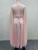 Autumn Formal Puff Sleeve Cardigan Dress - Luxurious Princess Style