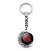 Naruto Keychain Anime Merchandise Double-sided Spinning Metal Key Ring Gift
