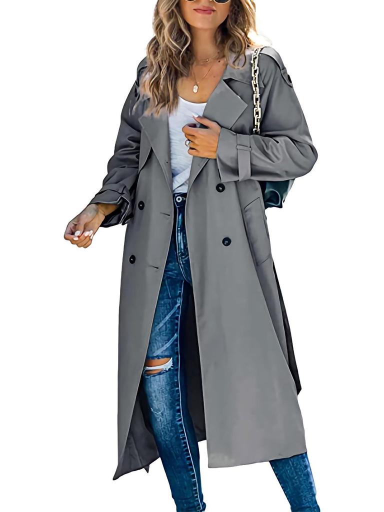 In Stock! European and American Style Women's Winter and Autumn Trench Coat.