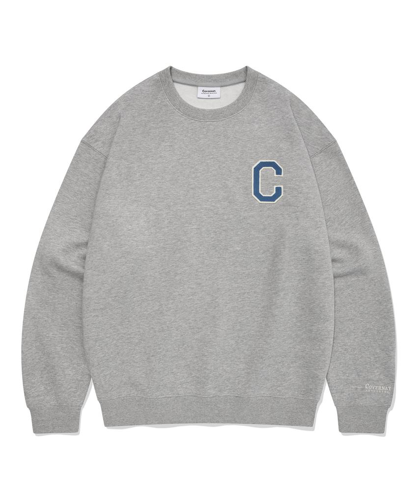 COVERNAT C Logo Sweatshirt Melange Gray