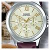 Casio STANDARD Series Classic, Simple, Exquisite, Fashionable, Waterproof, Quartz Movement, Leather Strap, Japanese and Korean Watch, MTP-V300L-9A