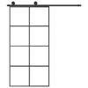 Vidaxl Drzwi Przesuwne A Akcesoriami, 102,5X205 Cm, Esg I Aluminium