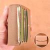 Solid Color Thin Envelope Card Bag Wallet Snap Button Coin Purse Retro Mini Wallet  Women