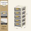 Multi-layer Desktop Organizer: Drawer-Type Storage Box for Office Supplies, Stationery, and Cosmetics