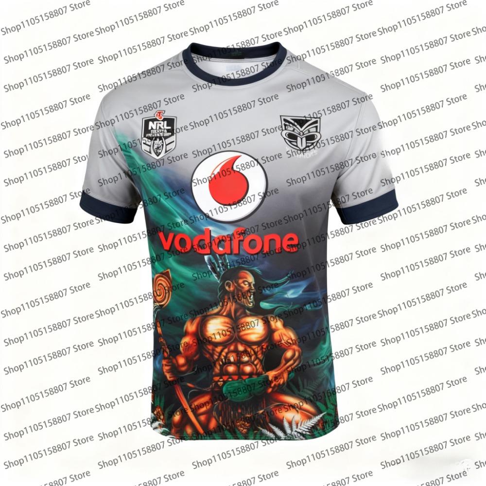 The 2026 New Zealand Warriors Rugby Training Uniform T-shirt Is A Must-have for Men and Women, Featuring A Quick-drying Top