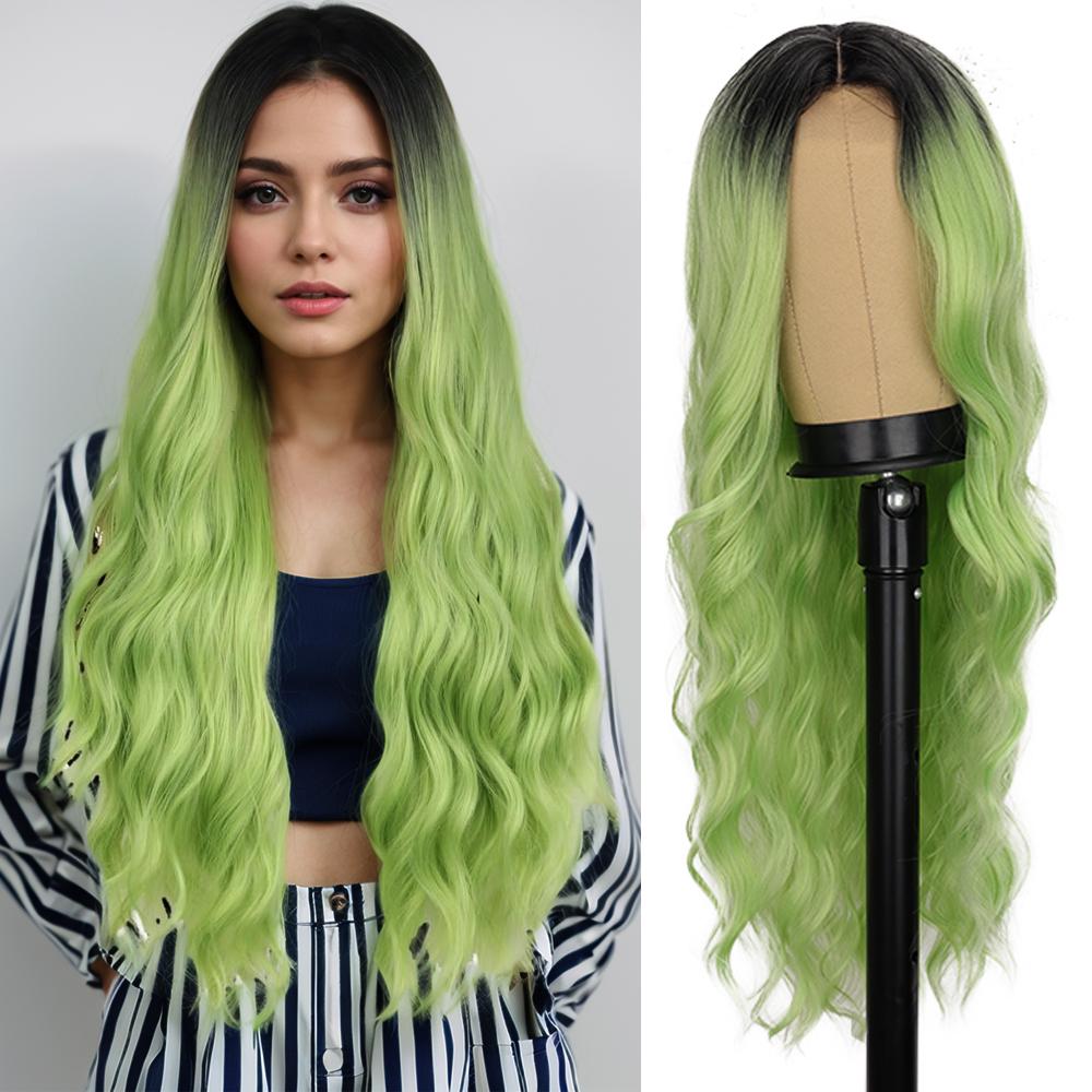 

LISI HAIR синтетический длинный волнистый парик для женщин 26 париков натуральный вид термостойкое волокно черный парик для ежедневного использования на вечеринках 65cm